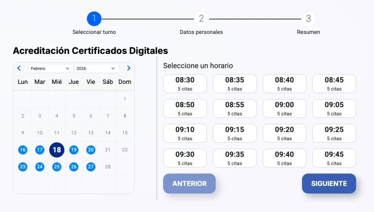 Cita previa y atención presencial